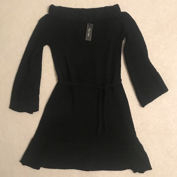 NWT Forever21 Off The Shoulder Sweater Dress Small - Picture 2 of 4